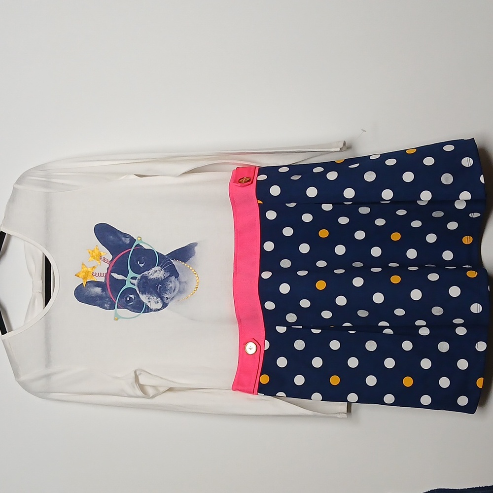 Heritage Supply Co Girls Classic Polka Dot Dress NWT size xl 18 and a half NWOT